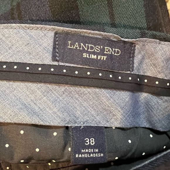 Lands’ End Blackwatch Flannel Trousers - Picture 3 of 4